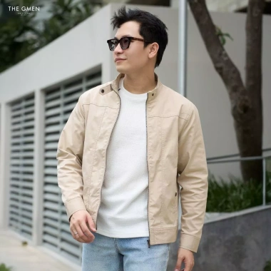 Áo khoác nam dài tay Mono Kaki Jacket chất liệu kaki dày, đứng form - THE GMEN ELEGANT EST 2.017 - Giá 689.000 VND