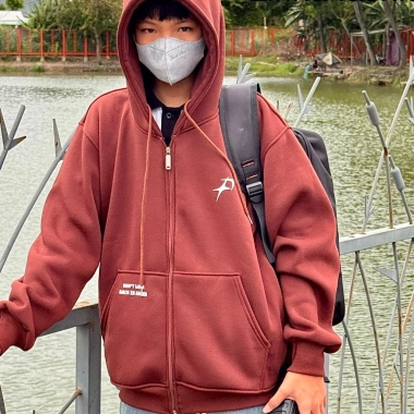 Áo khoác nam hoodie zip nỉ bông dày mịn LINLA FASHION 2 lớp nón to 143.200₫ 5