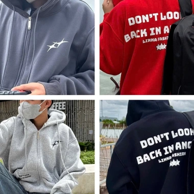 Áo khoác nam hoodie zip nỉ bông dày mịn LINLA FASHION 2 lớp nón to 143.200₫ 6