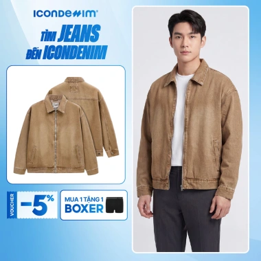 Áo khoác nam ICONDENIM Duskpath Form Loose - Denim nhẹ, thoải mái, giá 699.000₫