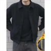 Áo khoác nam lông cừu denim Nhật Bản retro màu đen - Thời trang thu đông dạo phố