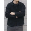 Áo khoác nam lông cừu denim Nhật Bản retro màu đen - Thời trang thu đông dạo phố 4