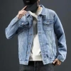 Áo khoác nam lông cừu denim Nhật Bản retro màu đen - Thời trang thu đông dạo phố 8
