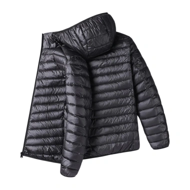 Áo khoác nam mùa đông polyester cotton ấm áp mũ trùm đầu, túi tiện lợi - Giá 366.109 VND 10