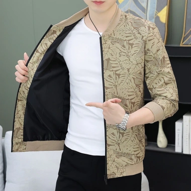 Áo khoác nam mùa xuân đứng cổ phong cách blazer bóng chày, mỏng nhẹ, giảm giá 174k
