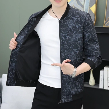 Áo khoác nam mùa xuân đứng cổ phong cách blazer bóng chày, mỏng nhẹ, giảm giá 174k