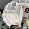 Áo khoác nam Mỹ retro da PU phong cách hip hop - Xuân Thu thời trang đường phố, giảm 20% 3