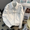 Áo khoác nam Mỹ retro da PU phong cách hip hop - Xuân Thu thời trang đường phố, giảm 20% 8