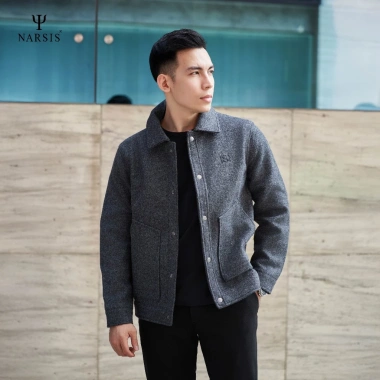 Áo Khoác Nam Narsis D240.056 Dạ Cổ Bẻ Dài Tay - Trẻ Trung, Lịch Lãm, Giá 625.000 VND 8 Áo Khoác Nam Narsis D240.056 Dạ Cổ Bẻ Dài Tay - Trẻ Trung, Lịch Lãm, Giá 625.000 VND 8
