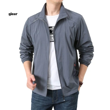 Áo khoác nam nhẹ co giãn cuff, chống nắng, chống gió, thoáng khí, dây kéo placket – giá 209.436₫