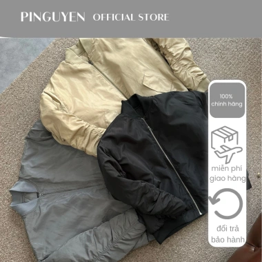 Áo Khoác Nam PINGUYEN 095 Bomber Dù 2 Lớp - ấm, thời trang, 460.000 VND
