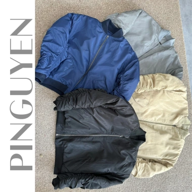 Áo Khoác Nam PINGUYEN 095 Bomber Dù 2 Lớp - ấm, thời trang, 460.000 VND