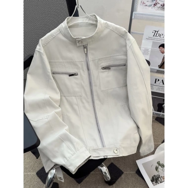 Áo khoác nam Retro Mỹ Harrington Mùa Xuân Thu cleanfit Cổ dạo phố rời đứng Giá 624.097 VND 4