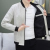 Áo khoác nam xuân thu bóng chày cổ đứng họa tiết sành điệu, blazer ôm trẻ trung, đa năng – giảm 22% 7