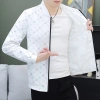 Áo khoác nam xuân thu bóng chày cổ đứng họa tiết sành điệu, blazer ôm trẻ trung, đa năng – giảm 22% 8