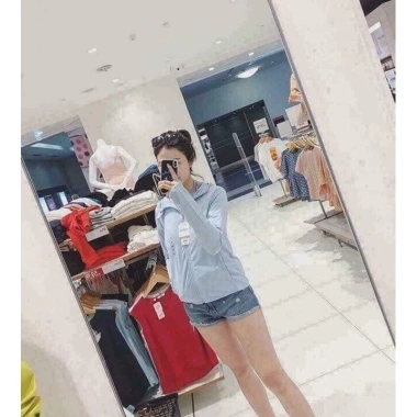 Aó Khoác Nắng Nữ Giảm Giá 49k VNXK Thun Lạnh Cực Mát kèm Túi Đựng