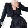 Áo khoác ngắn kiểu Pháp màu đen thiết kế cao cấp - Bộ đồ Niche giá ưu đãi 194.400 VND 10