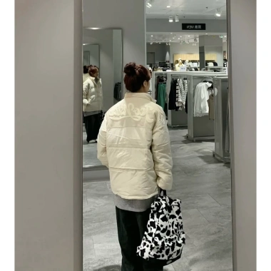 Áo khoác ngắn mùa đông nữ cotton phối màu Hàn Quốc - Giá 286.000₫ (Giảm 20%)