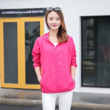 Áo khoác ngoài trời nữ dài tay chống thấm nước, câu cá mùa hè‑xuân, siêu nhẹ 5