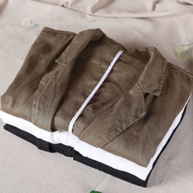 Áo khoác nhẹ nữ blazer oversize linen mềm mại, form rộng suông AK10, 329.000₫