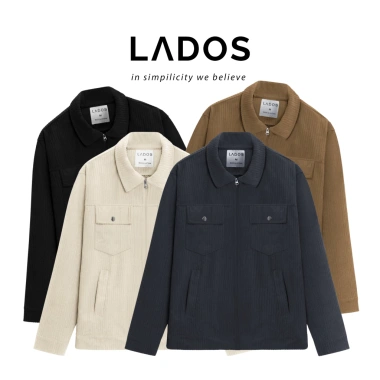 Áo khoác nhung nam LADOS-2.109, túi đắp, lót dù ấm áp, sang trọng - 325.000₫