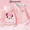 Áo khoác nỉ bé gái BabyloveGO hoodie 2 da dày dặn, ấm áp, in hình Mickey - 189k (giá gốc 236k)