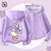 Áo khoác nỉ bé gái BabyloveGO hoodie 2 da dày dặn, ấm áp, in hình Mickey - 189k (giá gốc 236k) 2