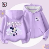 Áo khoác nỉ bé gái BabyloveGO hoodie 2 da dày dặn, ấm áp, in hình Mickey - 189k (giá gốc 236k) 5