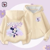Áo khoác nỉ bé gái BabyloveGO hoodie 2 da dày dặn, ấm áp, in hình Mickey - 189k (giá gốc 236k) 7