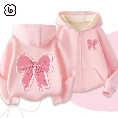 Áo khoác nỉ bé gái BabyloveGO in hình dễ thương, độc đáo - Giảm giá chỉ 189.000đ