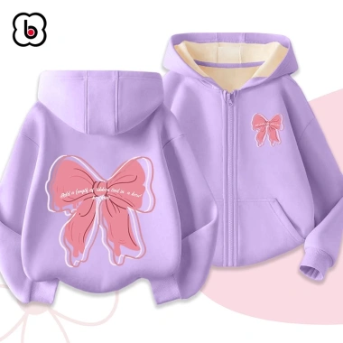 Áo khoác nỉ bé gái BabyloveGO in hình dễ thương, độc đáo - Giảm giá chỉ 189.000đ