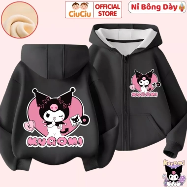 Áo khoác nỉ bông bé gái Kuromi CIUCIU KID - mềm mại, giữ nhiệt, giữ ấm, chỉ 214.000₫ 5 Áo khoác nỉ bông bé gái Kuromi CIUCIU KID - mềm mại, giữ nhiệt, giữ ấm, chỉ 214.000₫ 5