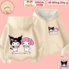 Áo khoác nỉ bông Kuromi cho bé gái CIUCIU KID - vải nỉ lót bông mềm, giữ nhiệt ấm áp, giảm giá 214k 4