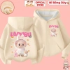 Áo Khoác Nỉ Bông Labubu Bé Gái CIUCIU KID Lót Bông Mềm Mịn Giữ Ấm 9‑35kg 214k 4