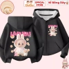 Áo Khoác Nỉ Bông Labubu Bé Gái CIUCIU KID Lót Bông Mềm Mịn Giữ Ấm 9‑35kg 214k 5