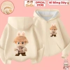 Áo khoác nỉ bông Labubu CIUCIU KID, vải nỉ lót bông dày dặn, ấm mềm giữ nhiệt 2