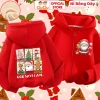 Áo khoác nỉ bông Merry Christmas Noel cho bé CIUCIU KID giữ nhiệt, size 9‑35kg, giảm giá 214.000 VND