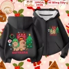 Áo khoác nỉ bông Noel Capybra cho bé trai, bé gái CIUCIU - vải mềm mịn, giữ nhiệt
