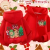 Áo khoác nỉ bông Noel Capybra cho bé trai, bé gái CIUCIU - vải mềm mịn, giữ nhiệt 4