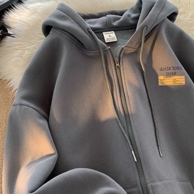 Áo Khoác Nỉ Bông Nón Rộng Hoodie Thiêu Chữ NS Form Rộng Nam Nữ - Giá 163.930₫ 6
