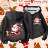 Áo Khoác Nỉ Bông Ông Già Noel Christmas Bé Trai & Bé Gái CIUCIU KID Lót Bông Giữ Nhiệt 5