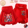 Áo khoác nỉ bông Siêu Nhân Người Nhện cho bé trai - CIUCIU KID, giữ ấm, lót bông dày dặn, mềm mại 2