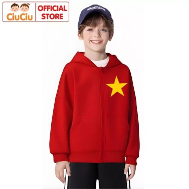 Áo khoác nỉ bông Siêu Nhân Người Nhện CIUCIU KID cho bé, lót bông dày ấm 7