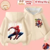 Áo khoác nỉ bông Spiderman bé trai CIUCIU KID, dày mềm mại, ấm giữ nhiệt, giá 214k 3