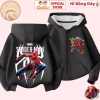 Áo khoác nỉ bông Spiderman bé trai CIUCIU KID, dày mềm mại, ấm giữ nhiệt, giá 214k 4