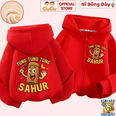 Áo khoác nỉ bông Tung Tung CIUCIU KID - Vải lót bông mềm dày, ấm giữ nhiệt, giá 214k 10