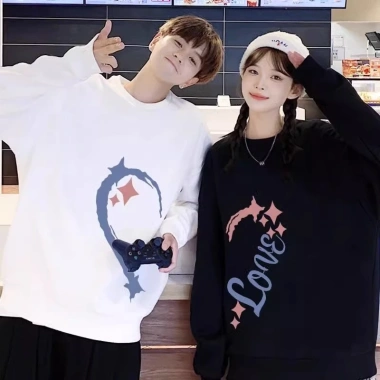 Áo khoác nỉ cặp đôi RTOML sweater hoodie nam nữ trái tim ghép mùa thu đông 69k