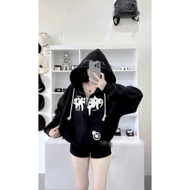 Áo khoác nỉ croptop hoodie nữ form rộng streetwear Ulzzang - Giá 129k giảm 15% 3 Áo khoác nỉ croptop hoodie nữ form rộng streetwear Ulzzang - Giá 129k giảm 15% 3