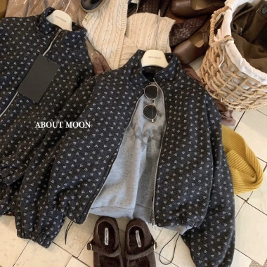 Áo khoác nỉ hoa nhí lót nhung ấm áp, thời trang mùa thu đông - Giá chỉ 680.000₫