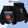 Áo khoác nỉ hoodie bé trai BabyloveGO in Marvel Spider‑Man, ấm dày, giảm giá 189k cho trẻ 1‑10 tuổi